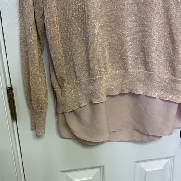 Joseph A. Shimmering Gold Sweater - Picture 3 of 6